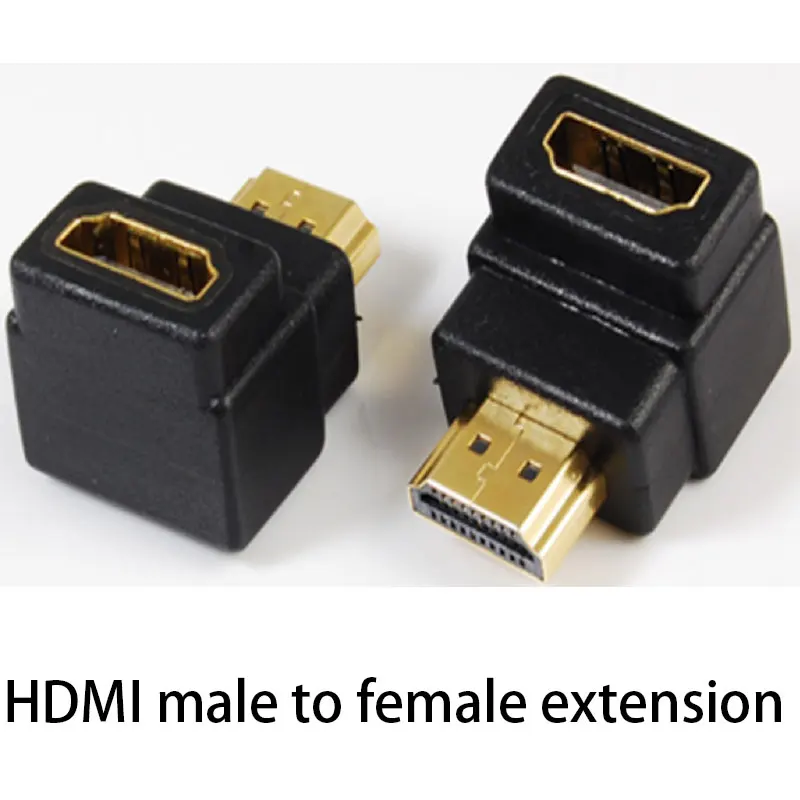 

HDMI revolution, HDMI female elbow, right angle 90 degrees L type adapter head line, 1.4 edition pair of female wall hanging con