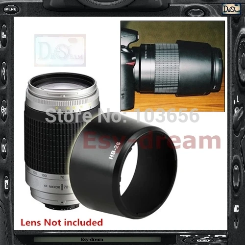 

Lens Hood replace HB-26 for Nikon 70-300 mm f/4-5.6G / 70-300mm F4-5.6 G HB26 HB 26
