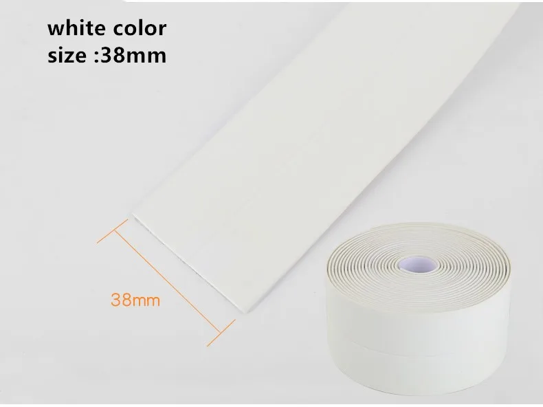 PVC corner stickers kitchen bathroom wall sealing tape waterproof mildew proof self adhesive sticker three colors are optional (9)