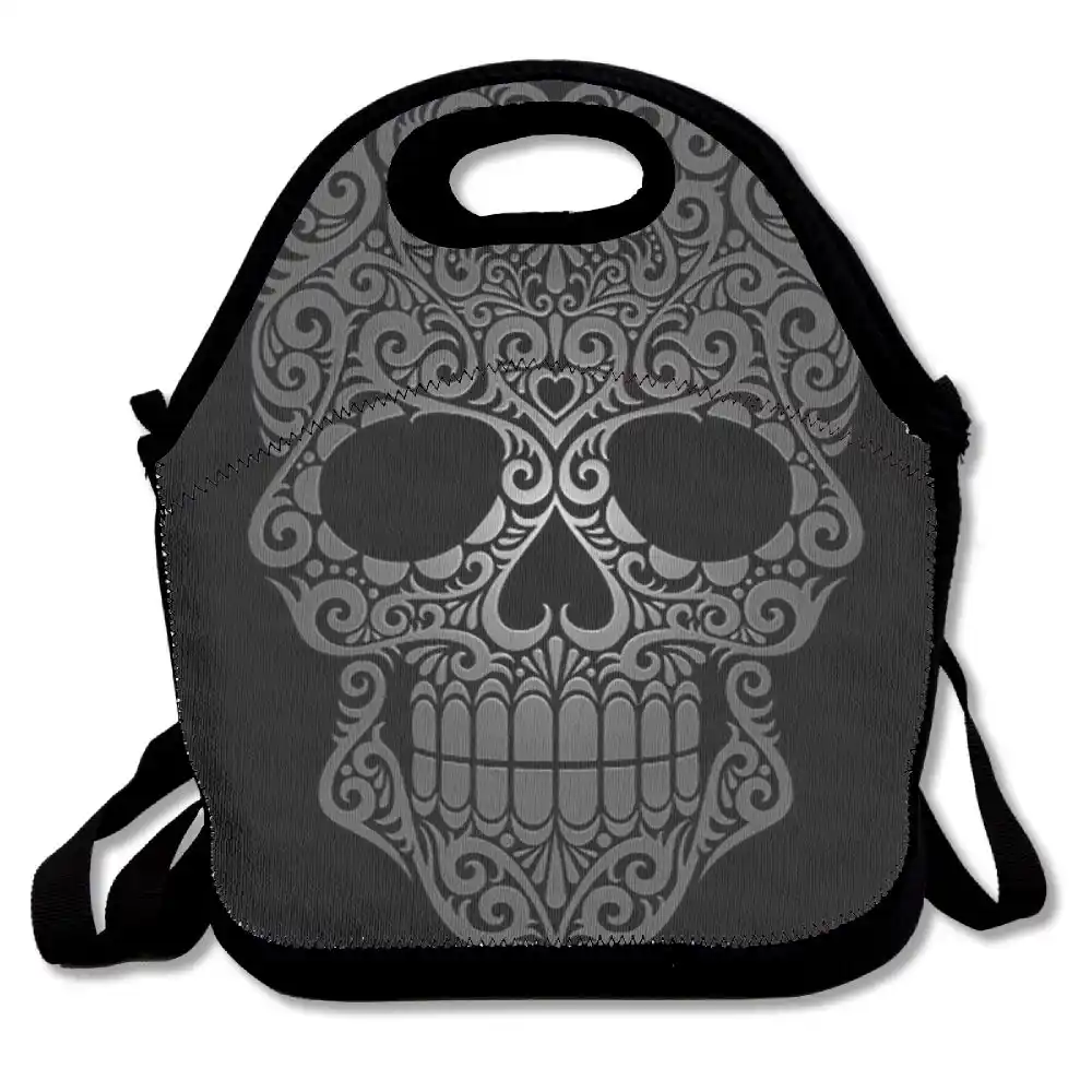 sugar skull lunch bag