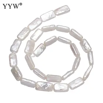 

Cultured Baroque Freshwater Pearl Beads Rectangle Natural White 17-18mm Sold Per Approx 15.3 Inch Strand