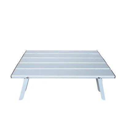 Picnic plegable aleación de aluminio barbacoa Mesa senderismo mesa al aire libre Mesa ajustable Parque Camping ultraligero portátil escritorio LY142