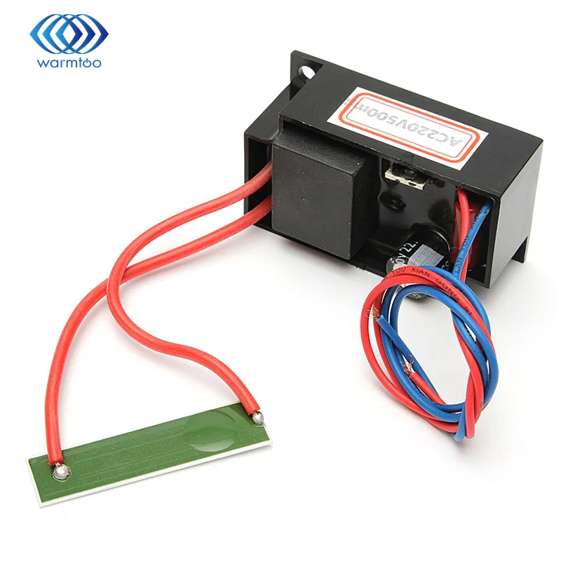 

Durable 220V Metal+Ceramic+Plastic Black+Red+Blue Ozone Generator Water Air Clean Sterilizer Ozonizer Purifier 500mg/hr