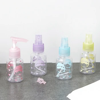 

Cartoon Transparent Sub-Bottle Cosmetic Packing Storage Portable Accessory Security Suitcase Bag Organizer Travel Accessories