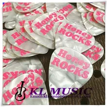 Принять цвет и размеры смешанные жемчужные гитары выбор с одна сторона или двухсторонний напечатанный