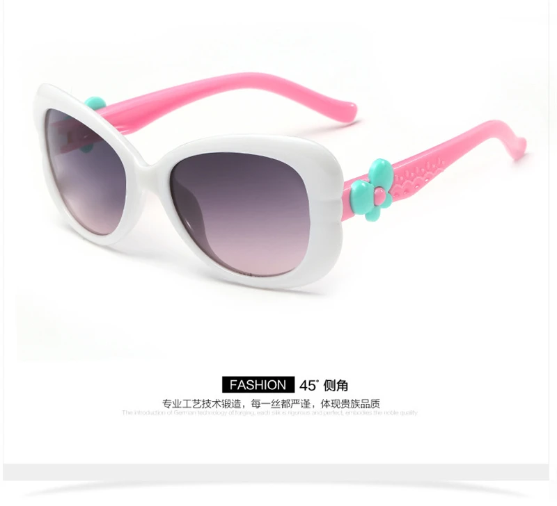 WtgwtQ 2018 New Children Sunglasses Kids Designer Cute Shades For Girls Boys Goggle Baby Glasses Oculos Infantil Sun glasses 26