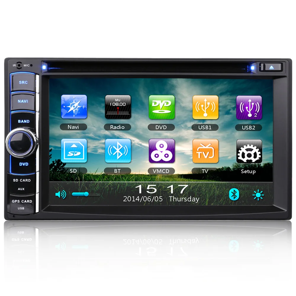 

Erisin ES890G 2 din 6.2" Dual Core Car DVD Sat Nav GPS 3G/RDS/iPod/IPhone 5/Phone Book