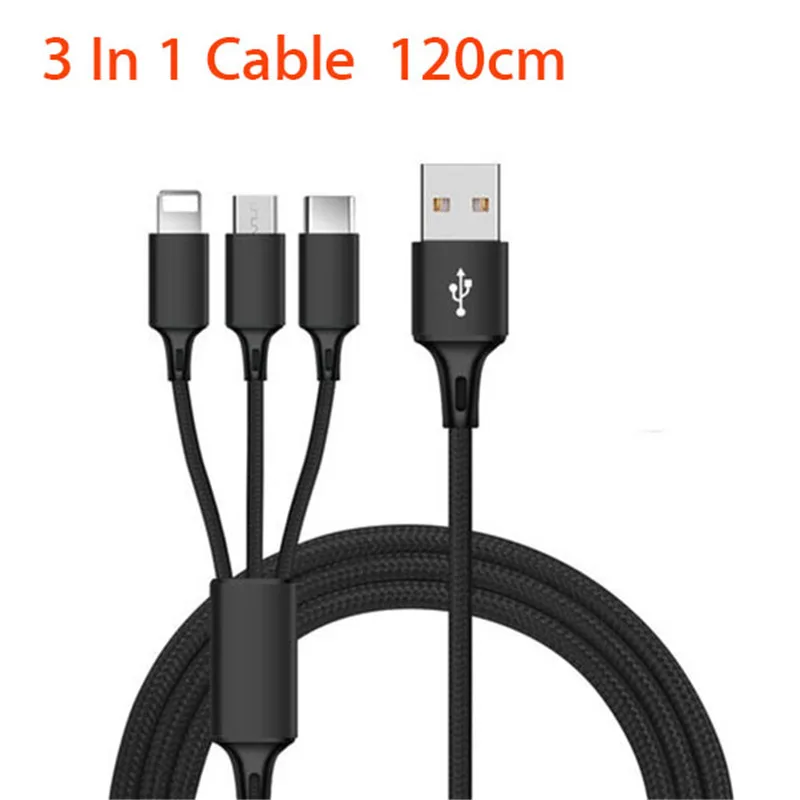 3 в 1 кабель для зарядки Micro Тип usb C huawei P30 P20 P10 mate 20 y9 y6 p samrt nova 4 3i 2i honor 9 10 lite 8x 7c