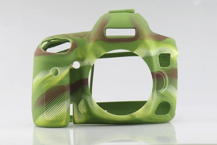 5D4 camouflage Силиконовая кожа брони чехол Крышка корпуса протектор противоскользящая текстура дизайн для Nikon Z6 Z7 D7100 D7200 D850 Canon 5D3 5D MarkIII 5D4 - Цвет: 5D4 camouflage