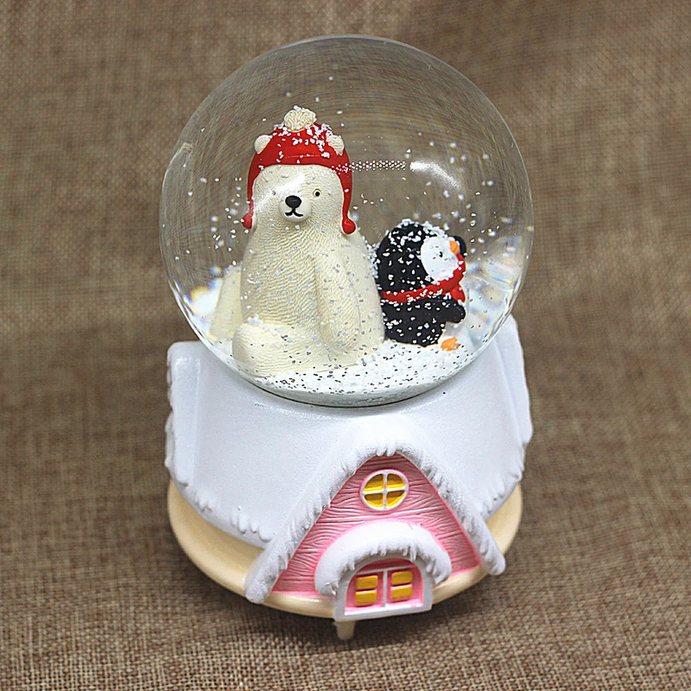 Large rotating snowflake Arctic love music box music box Tanabata Valentine's Day to send girls children gifts LM01081635