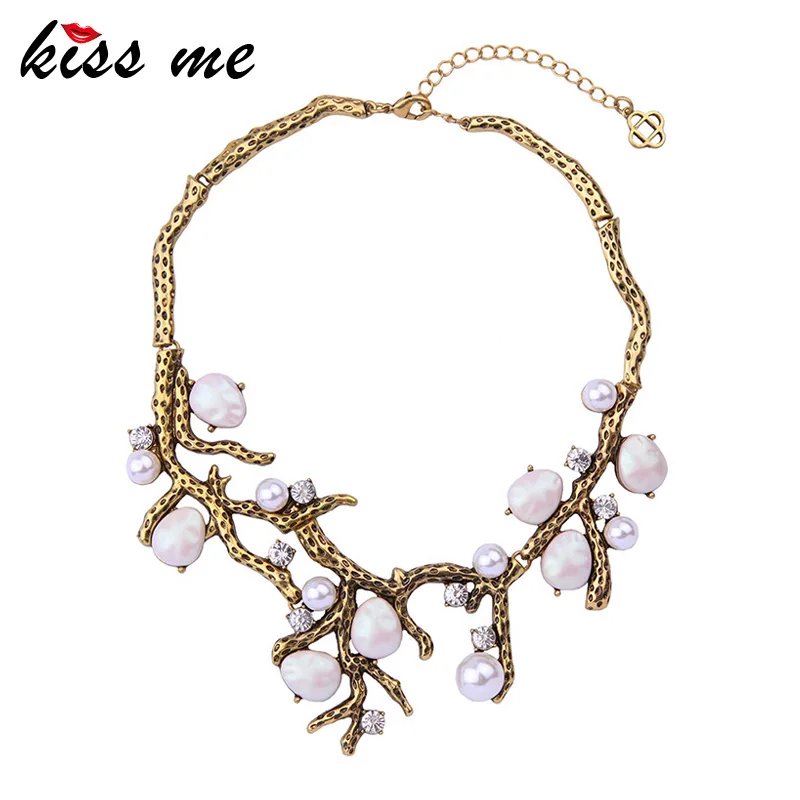 KISS ME Water Drop Imitation Pearl Women Necklace Hyperbole Alloy Vintage Short Collar Necklace Statement Jewelry цена KISS ME Water Drop Imitation Pearl Women Necklace Hyperbole Alloy Vintage Short Collar Necklace Statement Jewelry цены онлайн