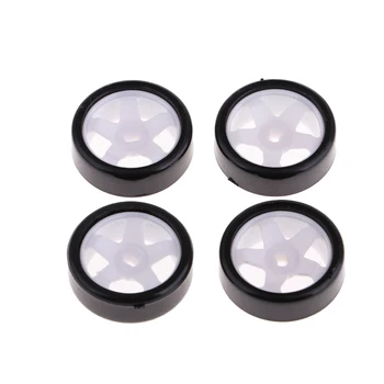 

4 Pieces Tire For 1:28 RC Drift Cars Vehicles Black-Plastic Materials