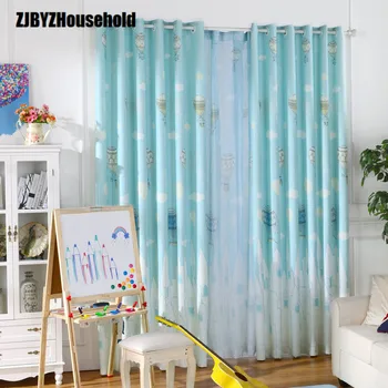

Kids Room Boys Girls Curtains Cartoon Landscape Custom Curtains for Bedroom Living Room Kids Room School