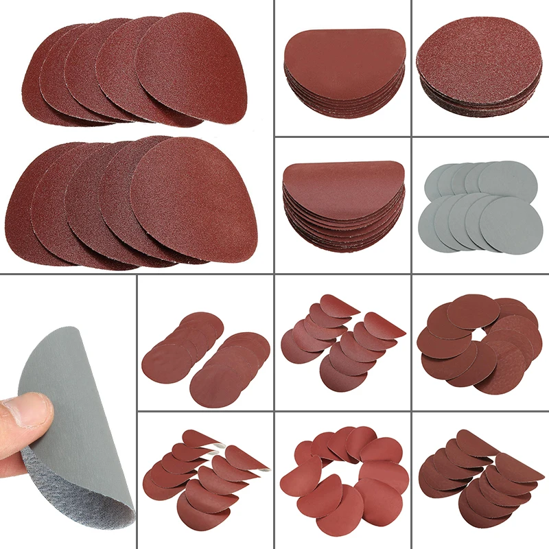 DWZ 10pcs 3inch 75mm New Round Sanding Discs Polishing Pad Sander Paper Set 80-3000Grit