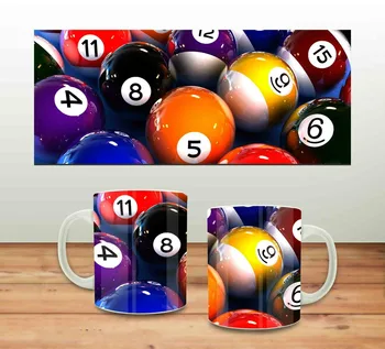 

Mug Tasse Divers Design Billard Ceramic Coffee Mug Tea Milk Cup