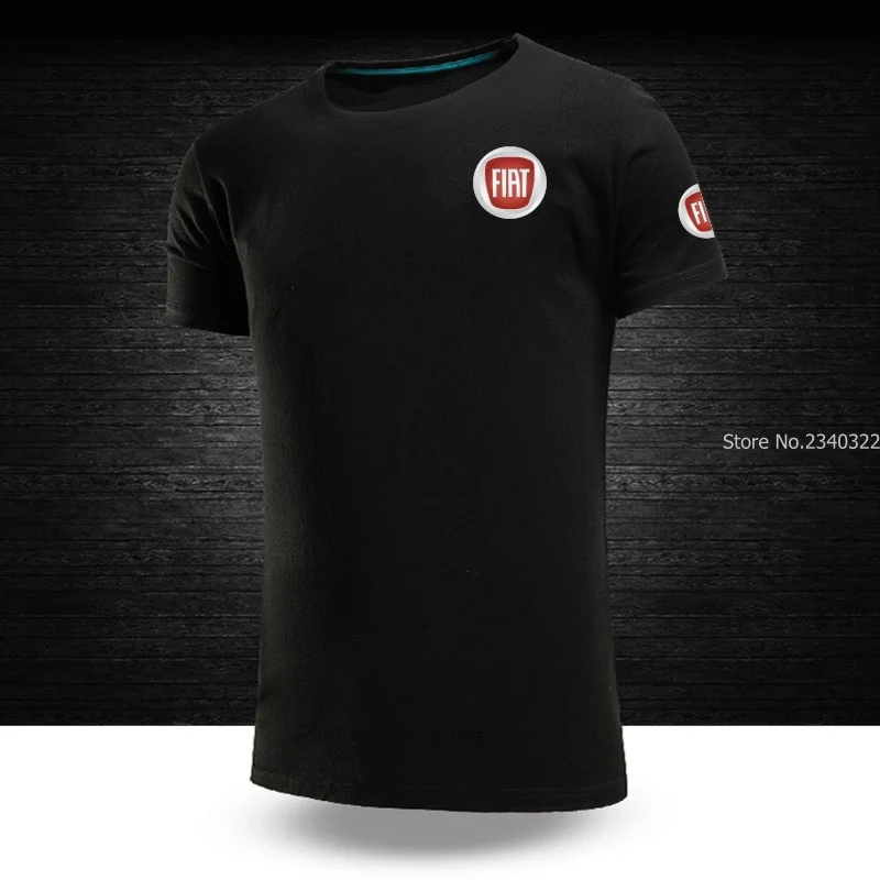 

summer Fashion Newest Men FIAT T-Shirts Tops Casual Short-sleeved MenBrand Casual T shirts