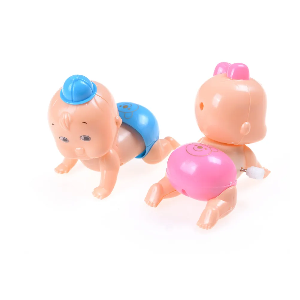 1PCS Kids Wind Up Crawling Crawl Clockwork Toy Doll Kid Party Gift For