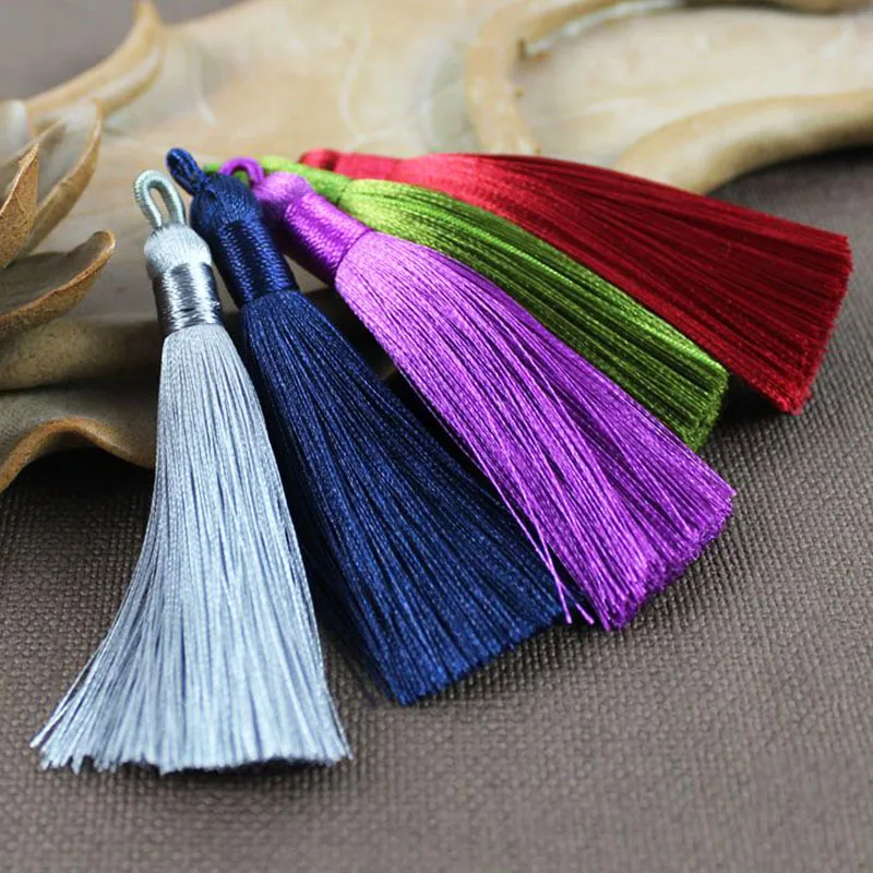 Fashion Tassel Pendant 1PC/1Pair Beautiful Graceful Silk Tassel Unique Handmade Wedding DIY Jewelry Accessories 25 Colors String