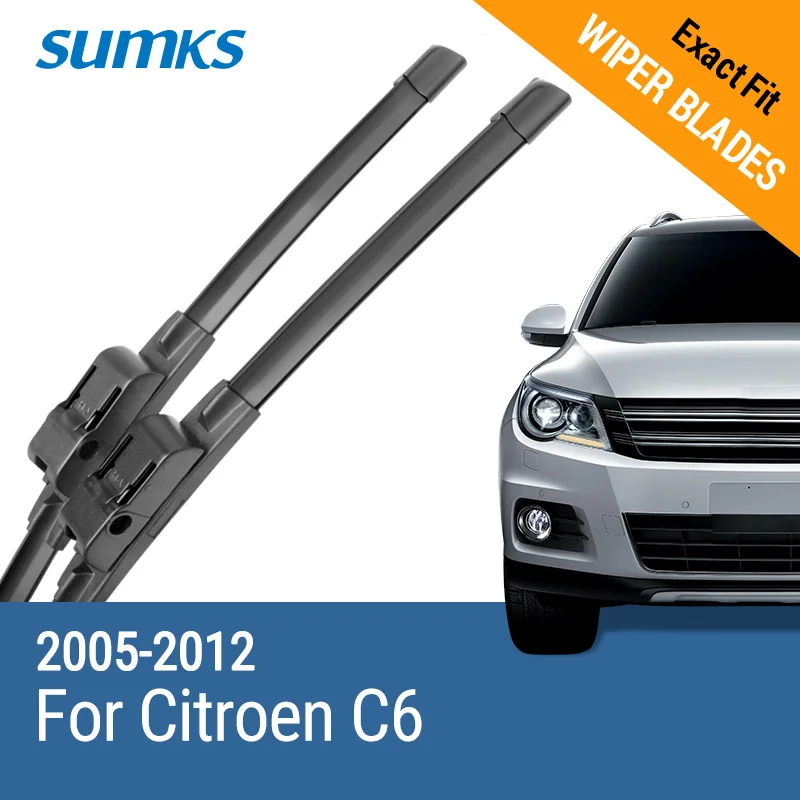 Стеклоочиститель для Citroen C6 28 "& 28" Fit Side Pin Arms 2005 2006 2007 2008 2009 2010 2011 2012 2013 |