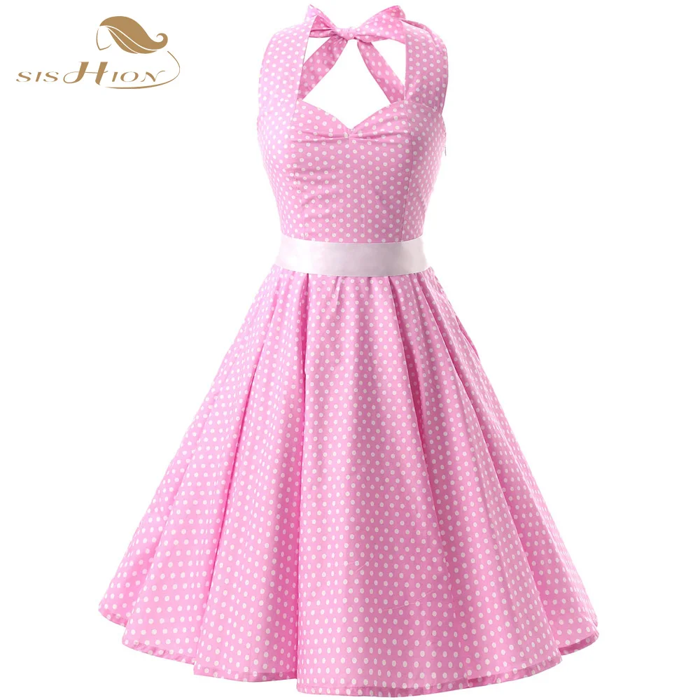 pink rockabilly dress