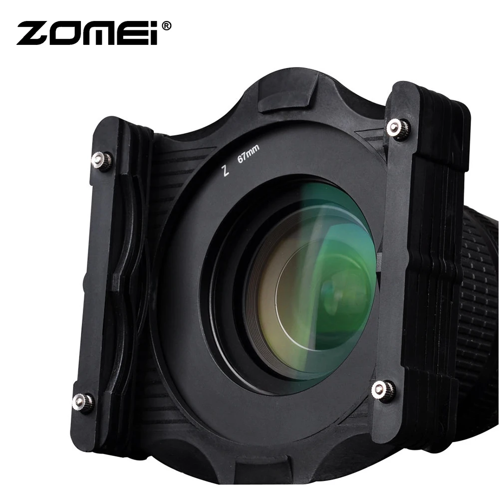 

Zomei Original 100mm Z-PRO Series Square Filter Holder Support + 67 /72 /77 /82 /86 mm Adapter Ring for Lee 4X4 4X5 for Camera