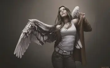 

Free Shipping Fashion Bedroom Decoration Wallpaper Custom Poster Well Design Sexy angel Wall Sticker #0571