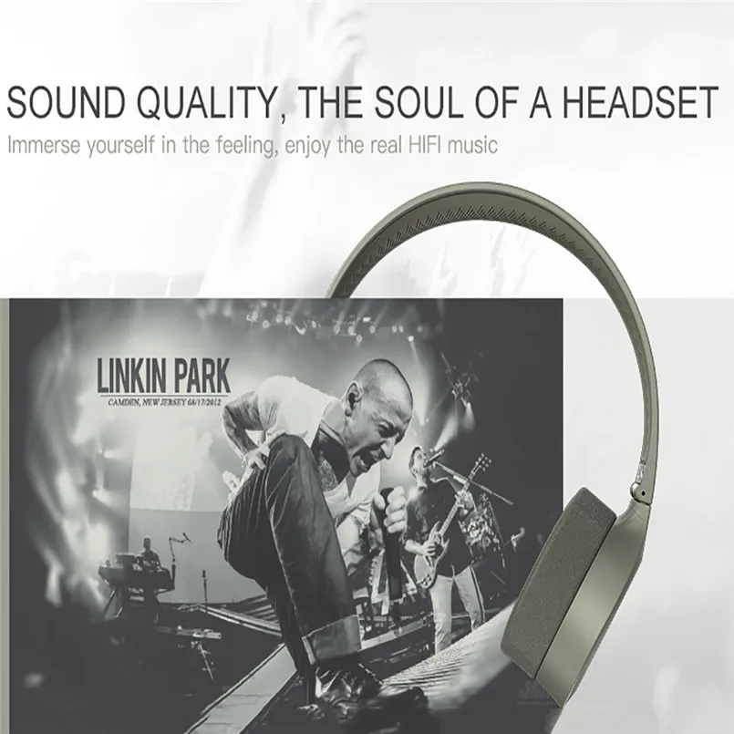 Head mounted Wireless Bluetooth 4.2 CSR Sports Headset  Long-lasting Bass Cellphone With Bluetooth Function 40MR2604