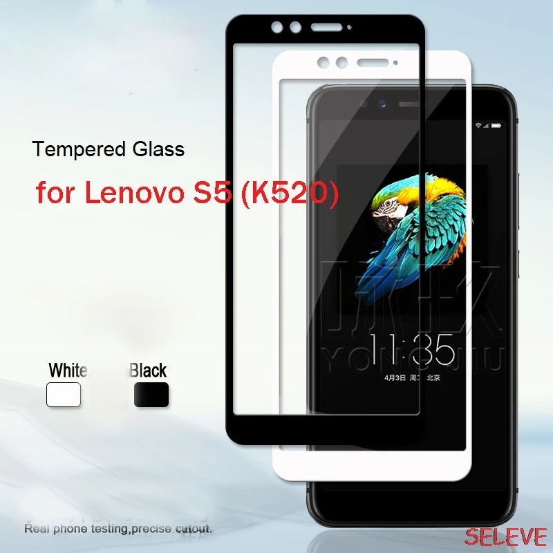 Закаленное стекло для Lenovo S5 полное покрытие 9H защитная пленка Взрывозащищенная