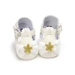 Обувь для маленьких девочек с милым бантом обувь принцессы звезды с мягкой подошвой для малышей обувь для девочек первые ходунки детская