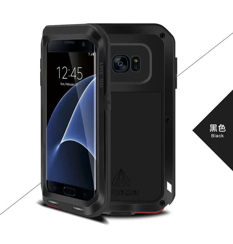 Original Love Mei Powerful Case For Samsung Galaxy S7 Edge G9350 G935A / G9300 Shockproof Metal Aluminum Cover + Package | Мобильные