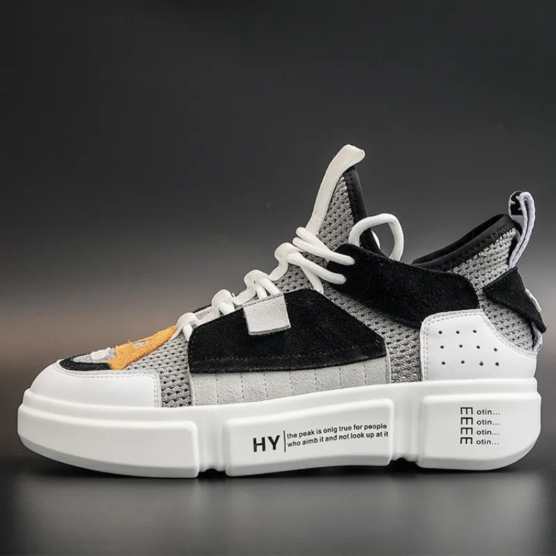 

New 2019 Spring Fashion men Casual Shoes cow suede Platform Shoes men Sneakers zapatos de hombre tenis masculin sneakers