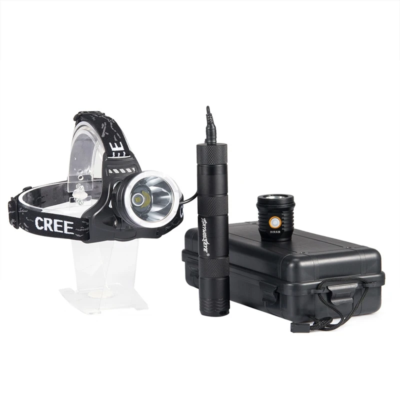 

outdoor headlight Large Power USB Rechargeable Super Bright Detachable Lighting Headband Wearable Flashlight Torch Light