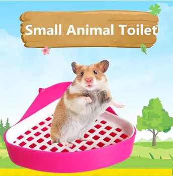 

Pet Hamster Toilet Potty Urinal Rabbits Totoro Small Animal Cleaning Supplies D536