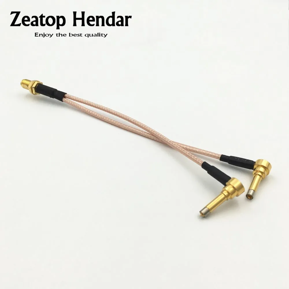 

1Pcs SMA / RP-SMA Female to Y Type Dual 2X IP-9 MS156 Male Splitter Combiner Cable RG316 RP Pigtail Wire Connector 15CM 30CM