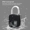 Aimitek – serrure biométrique intelligente P3, Bluetooth, à empreintes digitales, sans clé, sécurité, étanche, tactile, chargeur USB, pour étui de porte, gymnastique ► Photo 3/6