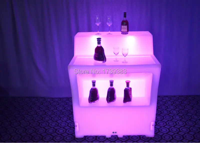 

Multi-Colors Rechargeable LED Straight JUMBO Bar Counter IR Control Luminous BREAK LINE SLIDE STUDIO LIGHT FURNITURE SmartBar