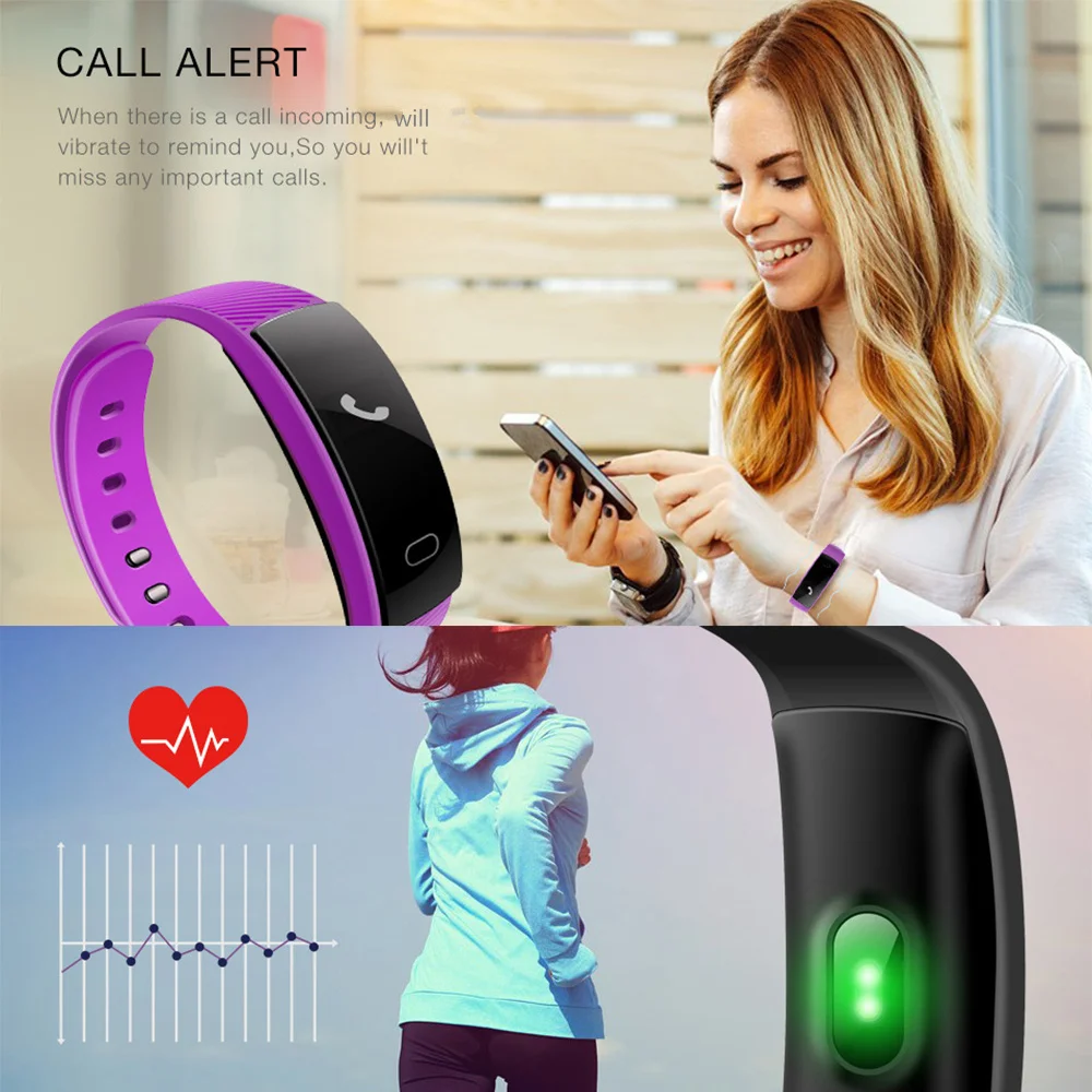 QS80 Smart Band Heart Rate Blood Pressure Sleep Monitor Wristband for IOS Android pk Y5 Z11 QS90 CK11S S3 Smart Band Bracelet