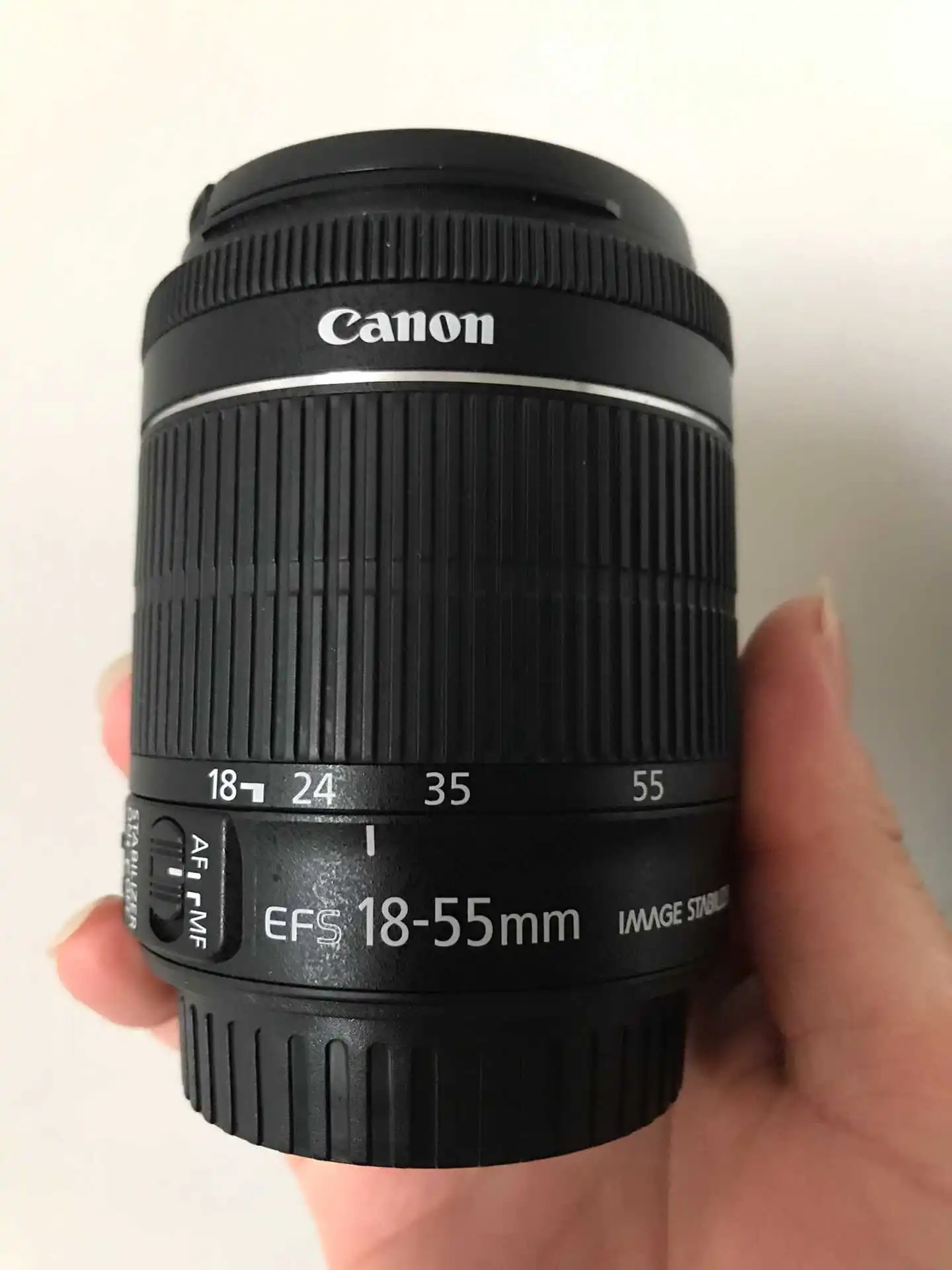 Б/у Canon EF-S 18-55 мм f/3,5-5,6 IS STM Zoom Lens Black