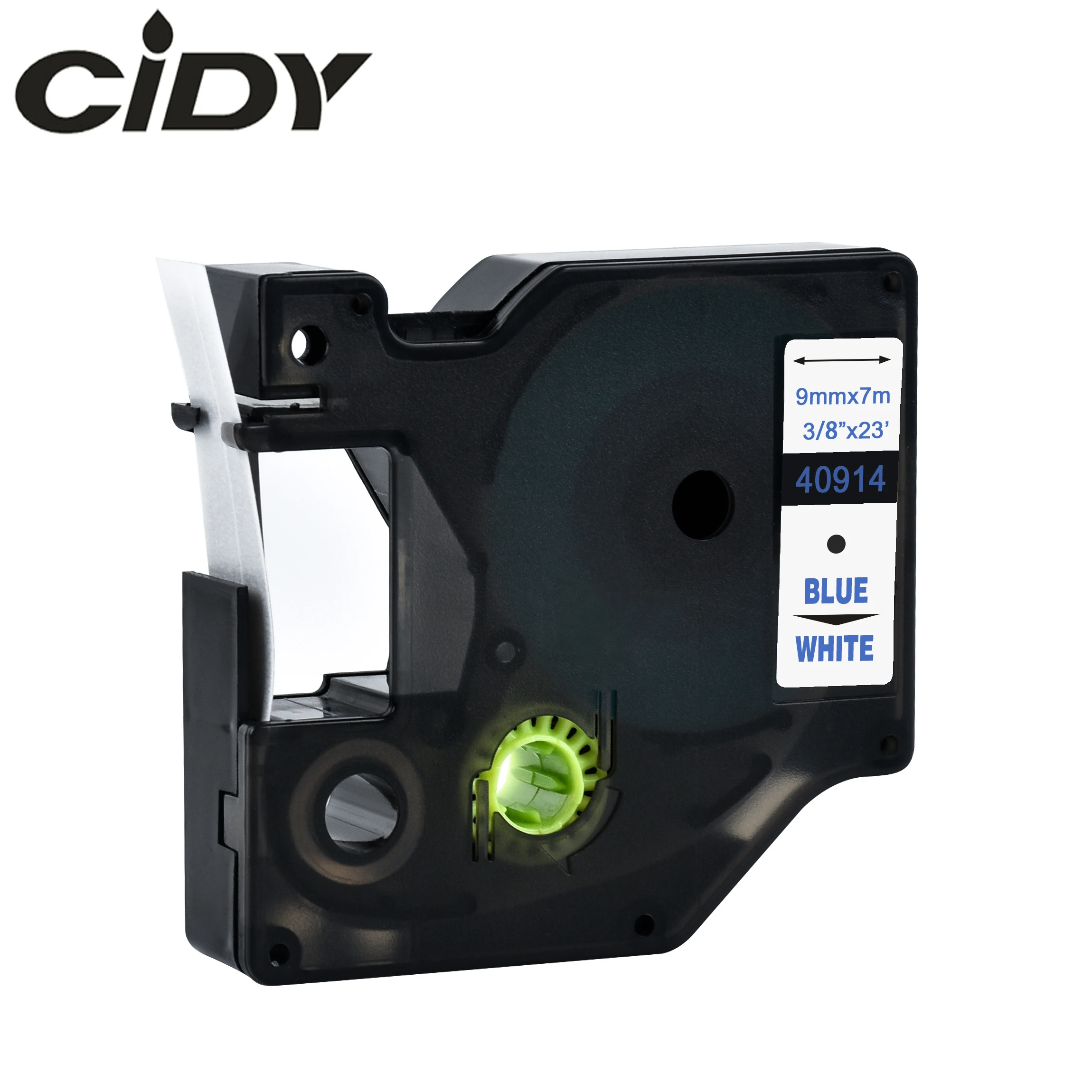 Cidy 40914 Compatible Dymo D1 manager 9mm blue on white for Dymo Label