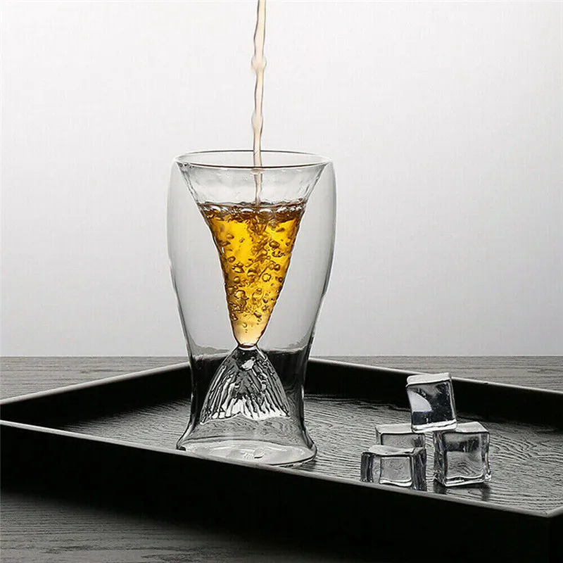 100 мл Русалка чашка, сок лед для напитков крем двойной прозрачный стакан для красного вина тумблер для виски прозрачная двойная стенка стеклянная кружка для кофе