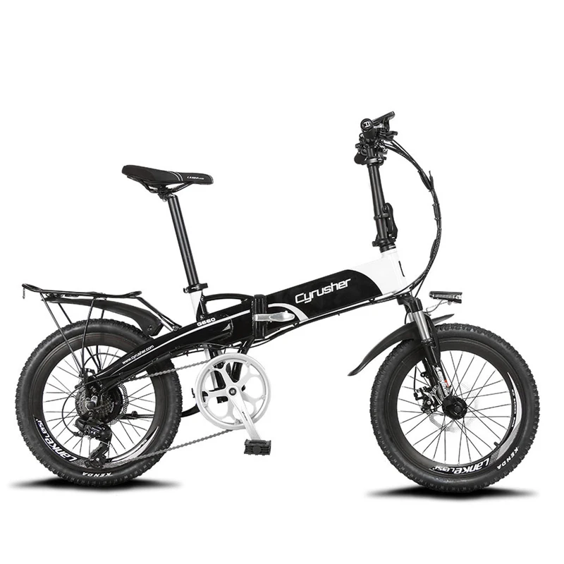 Cyrusher XF500 Электрический складной велосипед 250 Вт 48 В 10AH Li-battery полностью подвесная рама Smart hybird ebike с компьютером спидометр