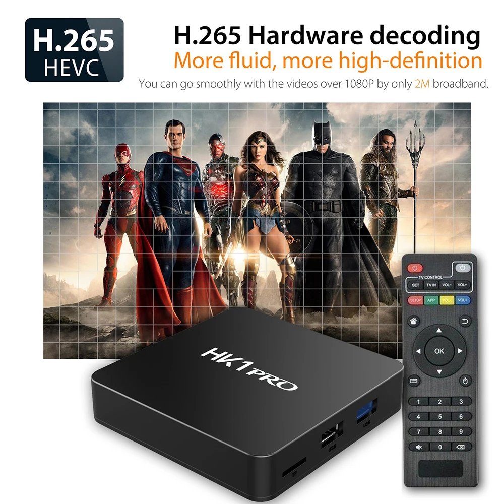 HK1 PRO Smart tv BOX Android 8,1 S905X2 LPDDR4 4+ 64 Гб 2,4 ГГц и 5 ГГц Wifi Bluetooth 4K 3D медиаплей приставка Stem Assistent