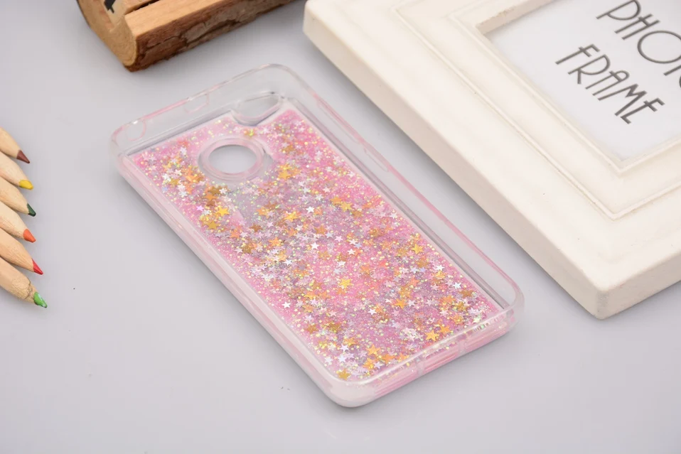 Reaoom for Xiaomi Redmi 4X Case Glitter Dynamic Liquid Colorful Star Quicksand Cute Bottle Unicorn Cover for Xiaomi Redmi 4x     (2)