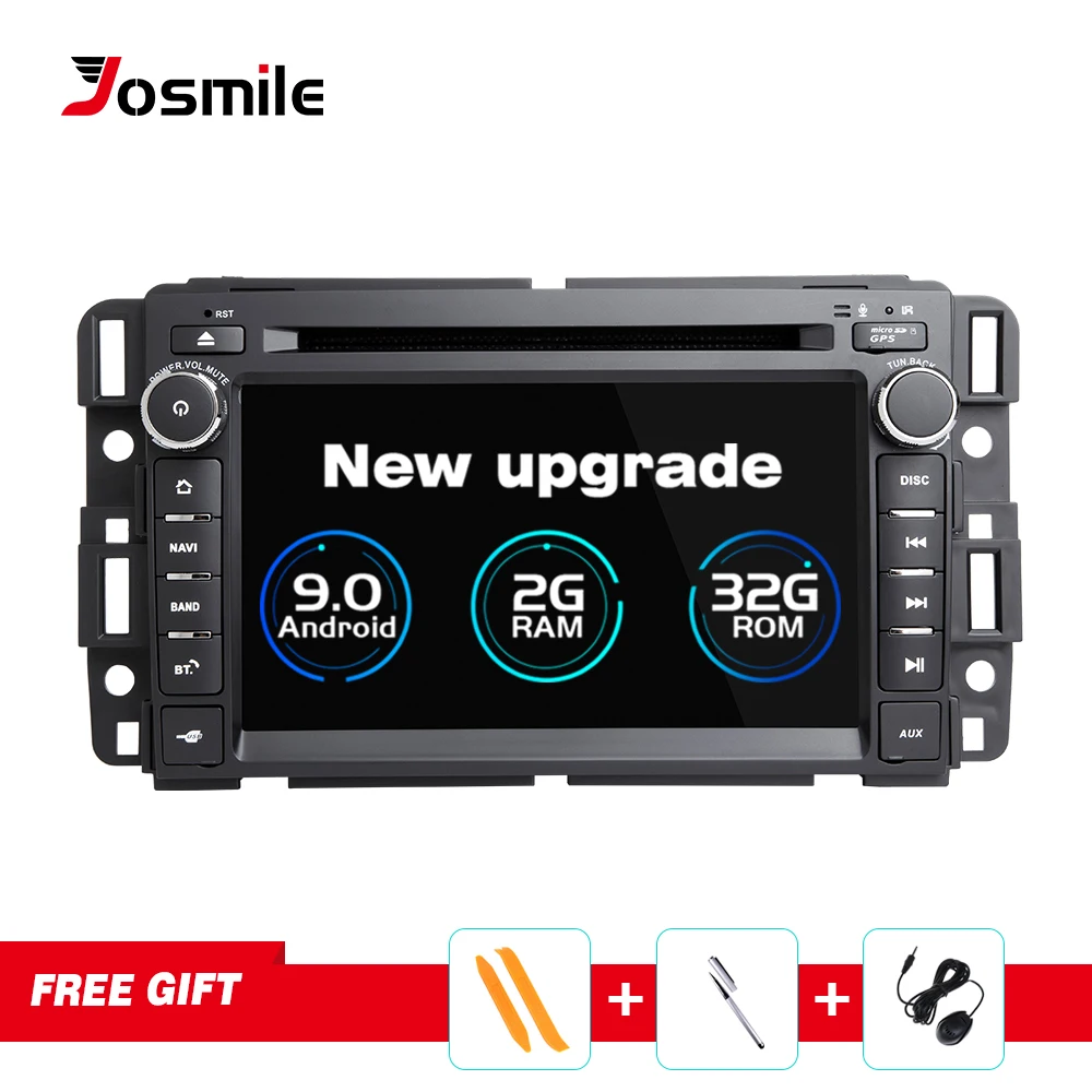 1 Din Android 9 0 автомобильный dvd плеер GPS радио для GMC Sierra Yukon Chevrolet Traverse Express Acadia Denali Savana