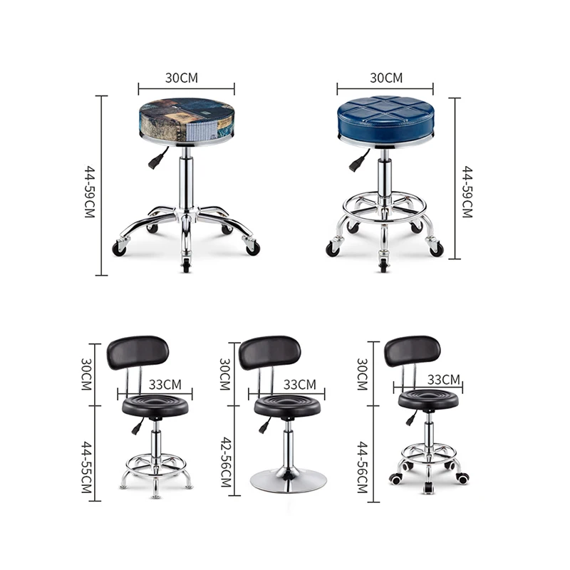  2018 Adjustable Barber Chairs Hydraulic Rolling Swivel Stool Chair Salon Spa Bar cafe Tattoo Facial