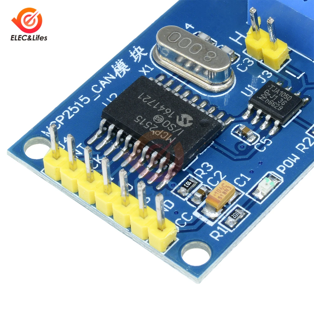 MCP2515 CAN шина плата модуля TJA1050 приемник SPI для Arduino 51 MCU контроллер рычага передачи данных на большие расстояния