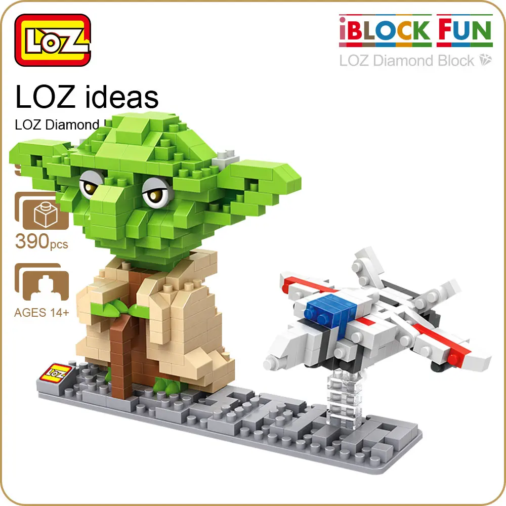 LOZ Diamond Blocks Character Master font b Action b font font b Figure b font Black