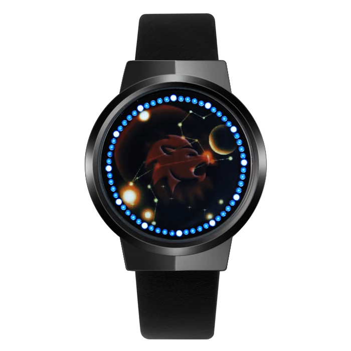 

Constellation series Leo male watch wrist watch electronic watch female couple Korean Gangnam Style Germany Bauhaus