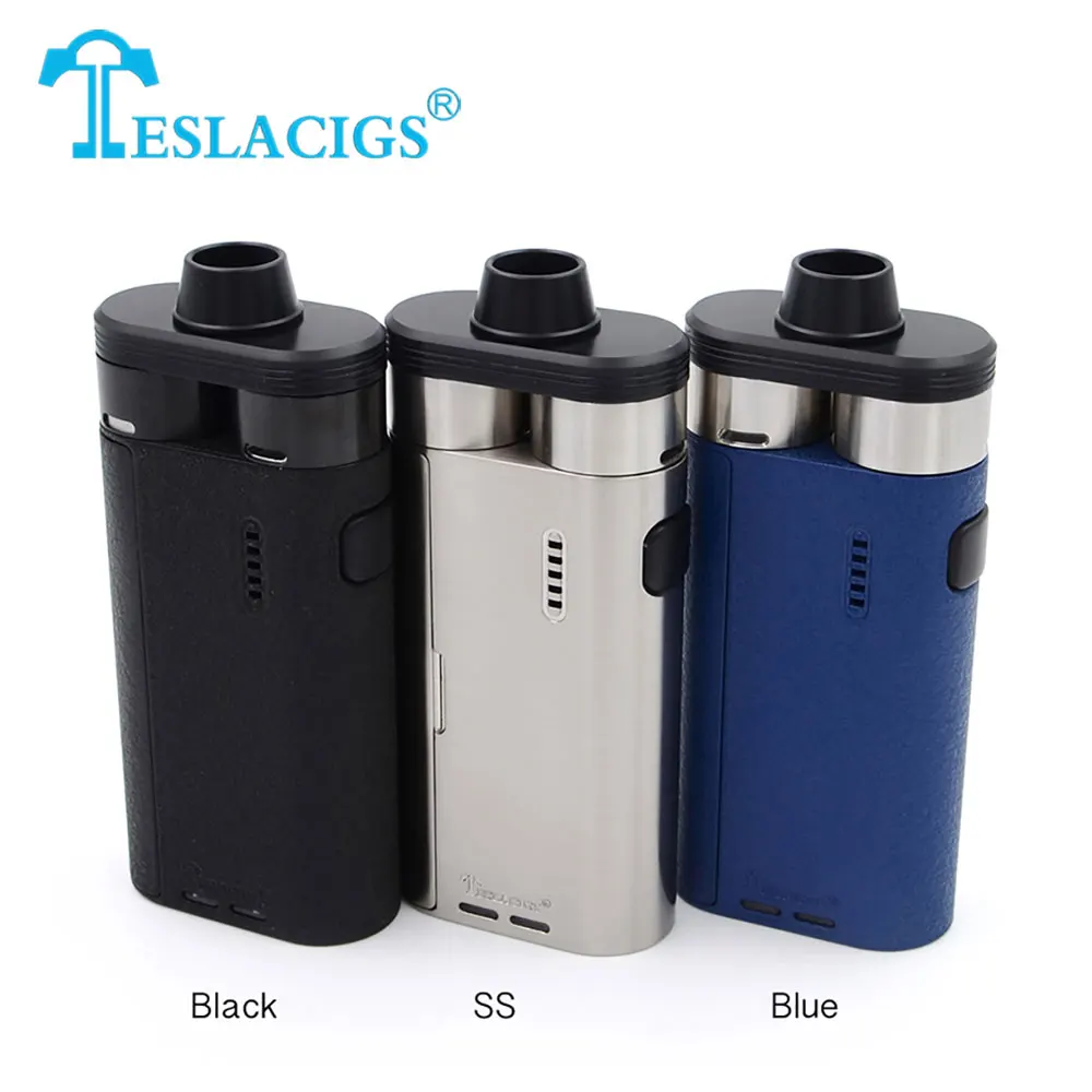 

Original Tesla Biturbo Mech Dual RDA Kit with Double RDAs Two Flavors Support Single/Dual Coil Build Wide Bore Drip Tip E-cig
