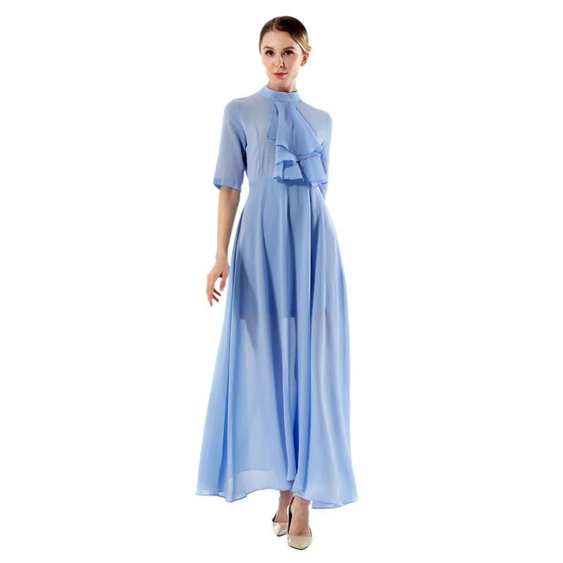 TFGS Original Design Spring Autumn Women High End Chiffon Fairy Dresses Dress Summer Fashion Office Ladies